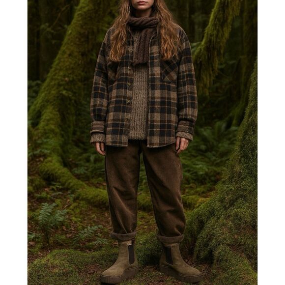 Gabor Lug Sole Goblincore Boots Leather Platform Chelsea 10 Ankle Green - Picture 2 of 16